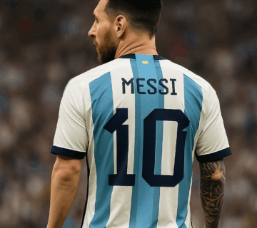 Lionel Messi in Argentina jersey with his back turned, symbolising hope for Messi World Cup 2026.